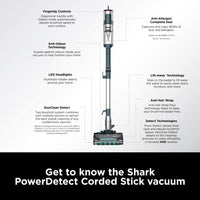 Shark PowerDetect Corded Stick Vacuum Cleaner