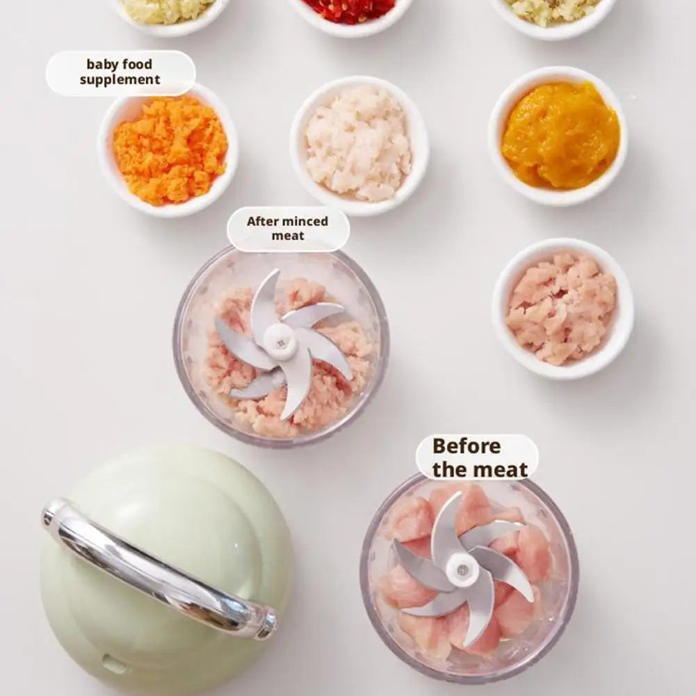 ChopMate™ Pro 2.0 — Cordless Mini Food Processor (USB Rechargeable, Dishwasher-Safe)