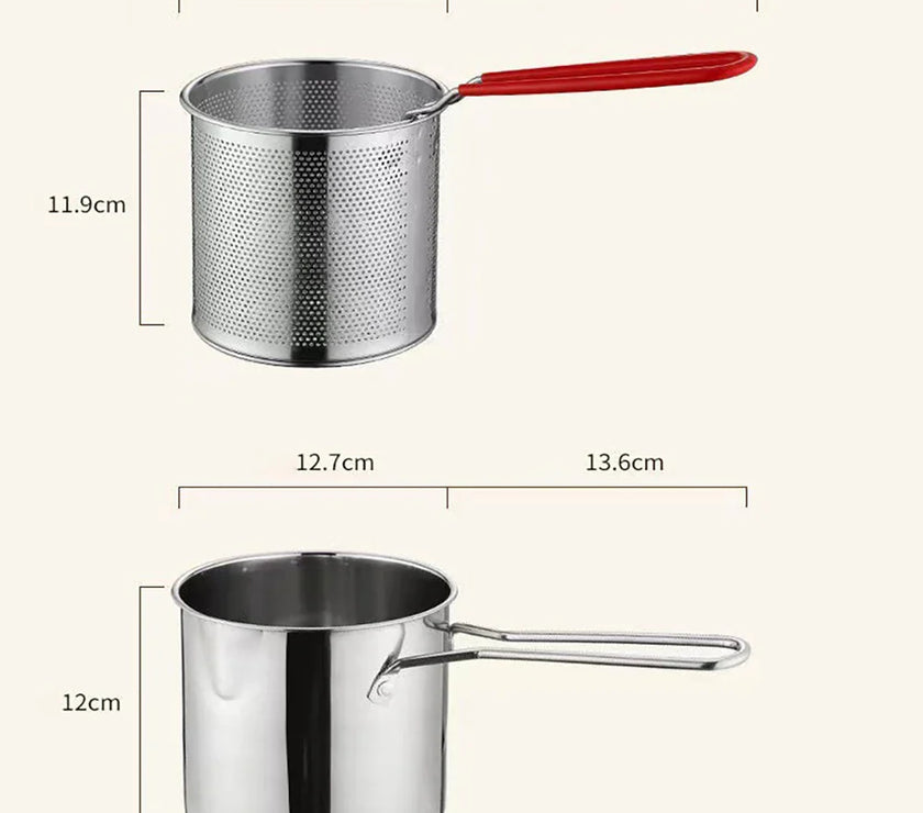 Stainless Steel Fry King™ | 4-in-1 Oil Filter Pot & Deep Fryer