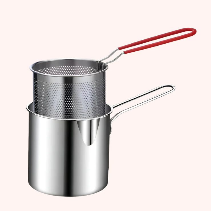 Stainless Steel Fry King™ | 4-in-1 Oil Filter Pot & Deep Fryer
