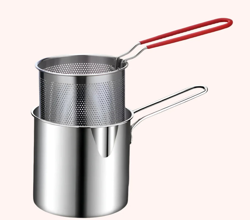 Stainless Steel Fry King™ | 4-in-1 Oil Filter Pot & Deep Fryer